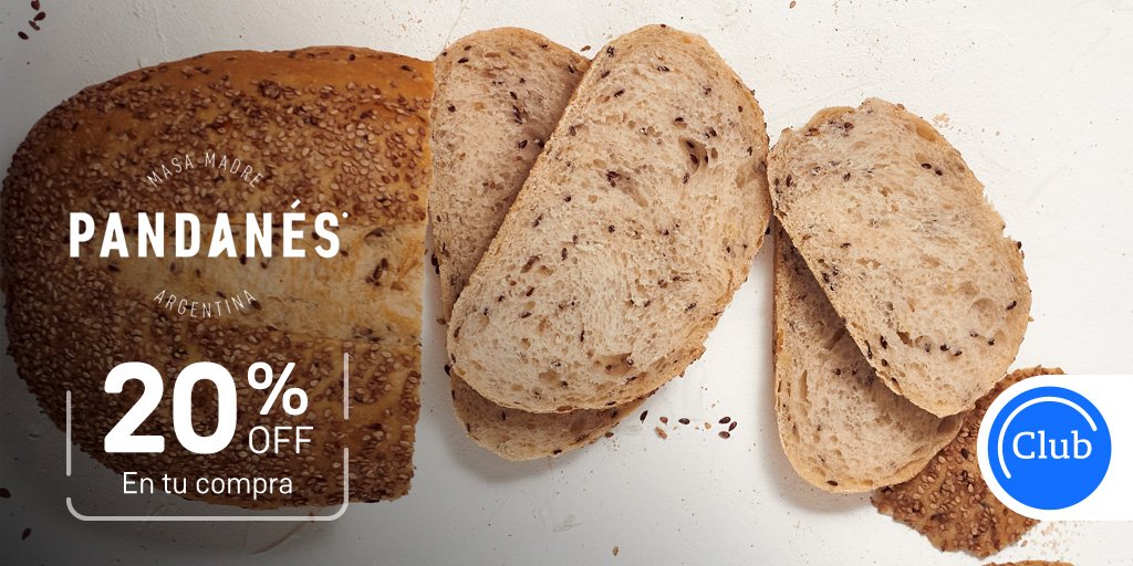 clubln's tweet image. Desayunos, meriendas y momentos que saben mejor. ☕🍞 
➡ bit.ly/ClubLN-pandane… 
Con Club y #Pandanes, todos los días tenés 20% Off.
 
 #pandanes #panfresco #beneficiosclubln #clubln #clublanacion #lanacion