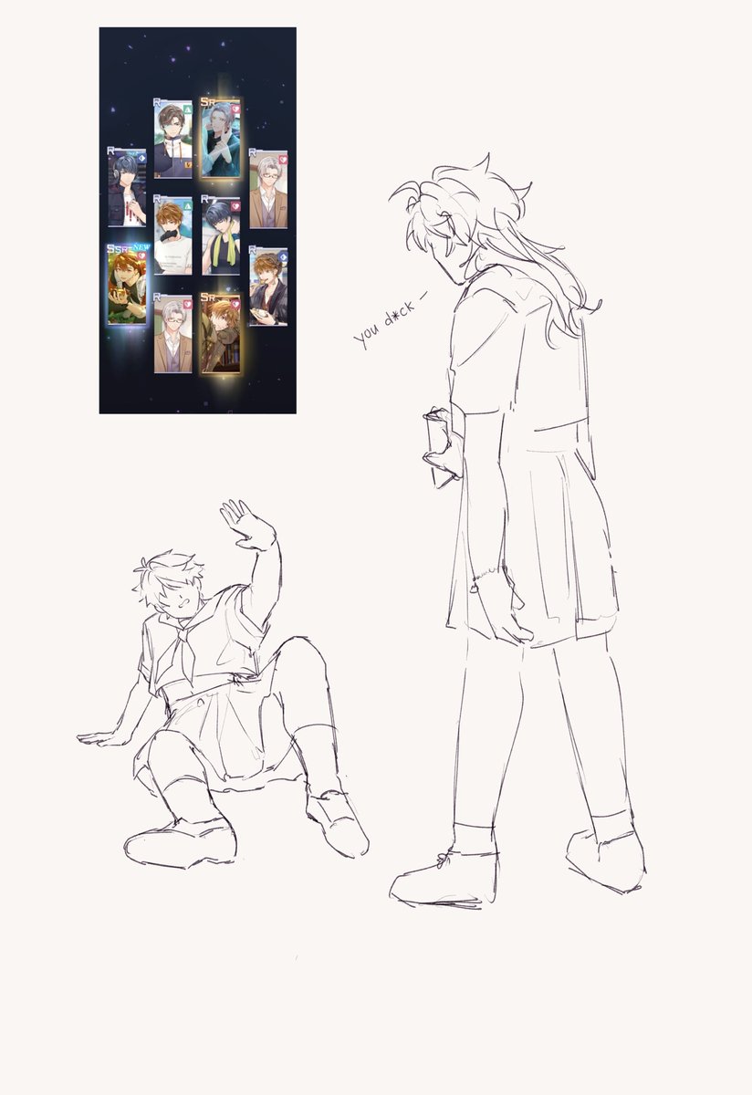 Yoshiiraav's tweet image. sailor uniform won&apos;t be that bad right?
#TearsOfThemis #未定事件簿 #lukepearce #夏彦