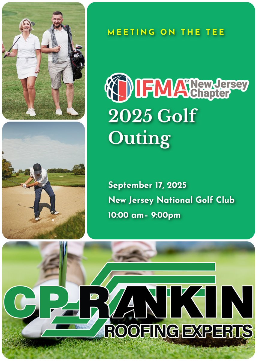 The <a href="/NJIFMA/">IFMA New Jersey Chapter</a> Golf Tournament is back! 🏌️‍♂️ Join us on September 17 at the beautiful New Jersey National Golf Club in Basking Ridge. Play a championship course, take in stunning mountain views &amp; enjoy a full day of competition, camaraderie, and fun.

𝐰𝐰𝐰.𝐂𝐏𝐑𝐀𝐍𝐊𝐈𝐍.𝐜𝐨𝐦