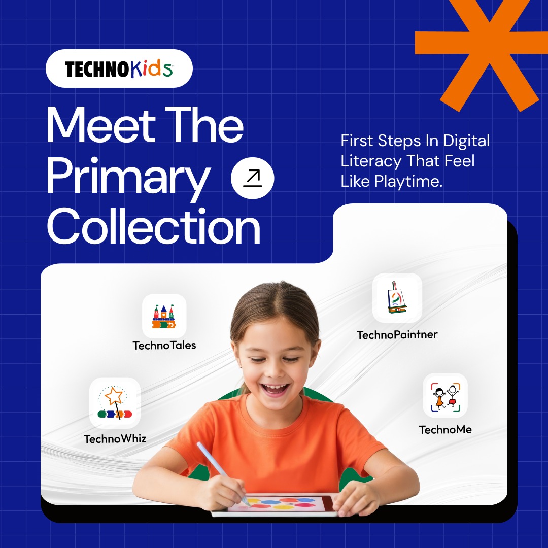 technokidsinc's tweet image. Primary skills that stick. Kids 6–8 learn storytelling, art, animation, and self-expression with TechnoKids courses like TechnoTales, TechnoWhiz, TechnoPainter, and TechnoMe. Screen time = skill time :technokids.com/product-catego…
#EdTech #KidsCoding #DigitalLiteracy #TechnoKids