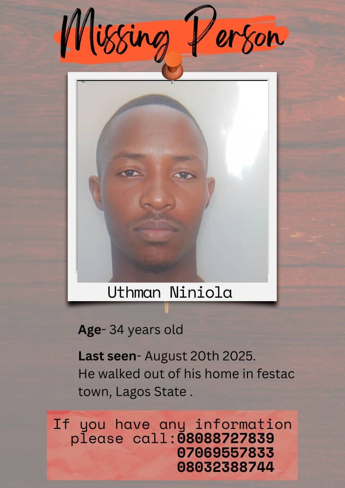 Yorubaness's tweet image. Missing Person! If you can see this, please Share 🙏🏿