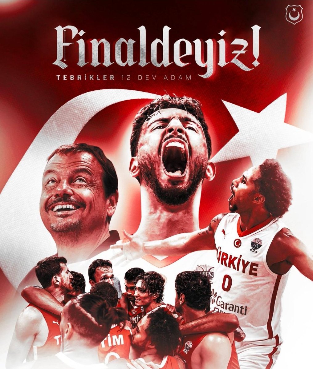 Tebrikler #12DevAdam Tebrikler #erginataman Finaldeyiz 🇹🇷🇹🇷🇹🇷 
#EuroBasket