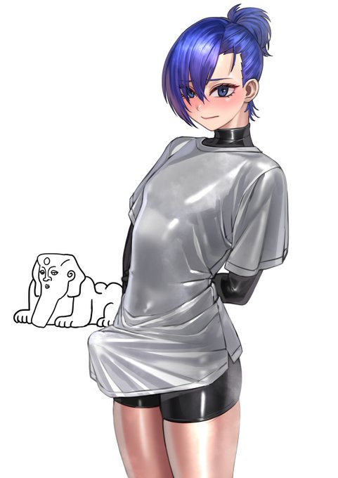 股間のピラミッドと何も見ずに描いたスフィンクス 