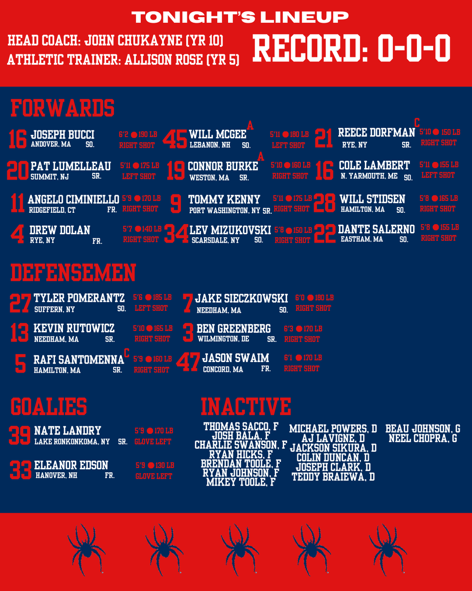 GAME DAY! In the first one of the season, the Spiders take on UVA at SkateNation Plus, looking to get on a roll early. Let's go Spiders!

<a href="/ACHAMensD2/">ACHA Men's D2</a> 
@ACCHockey