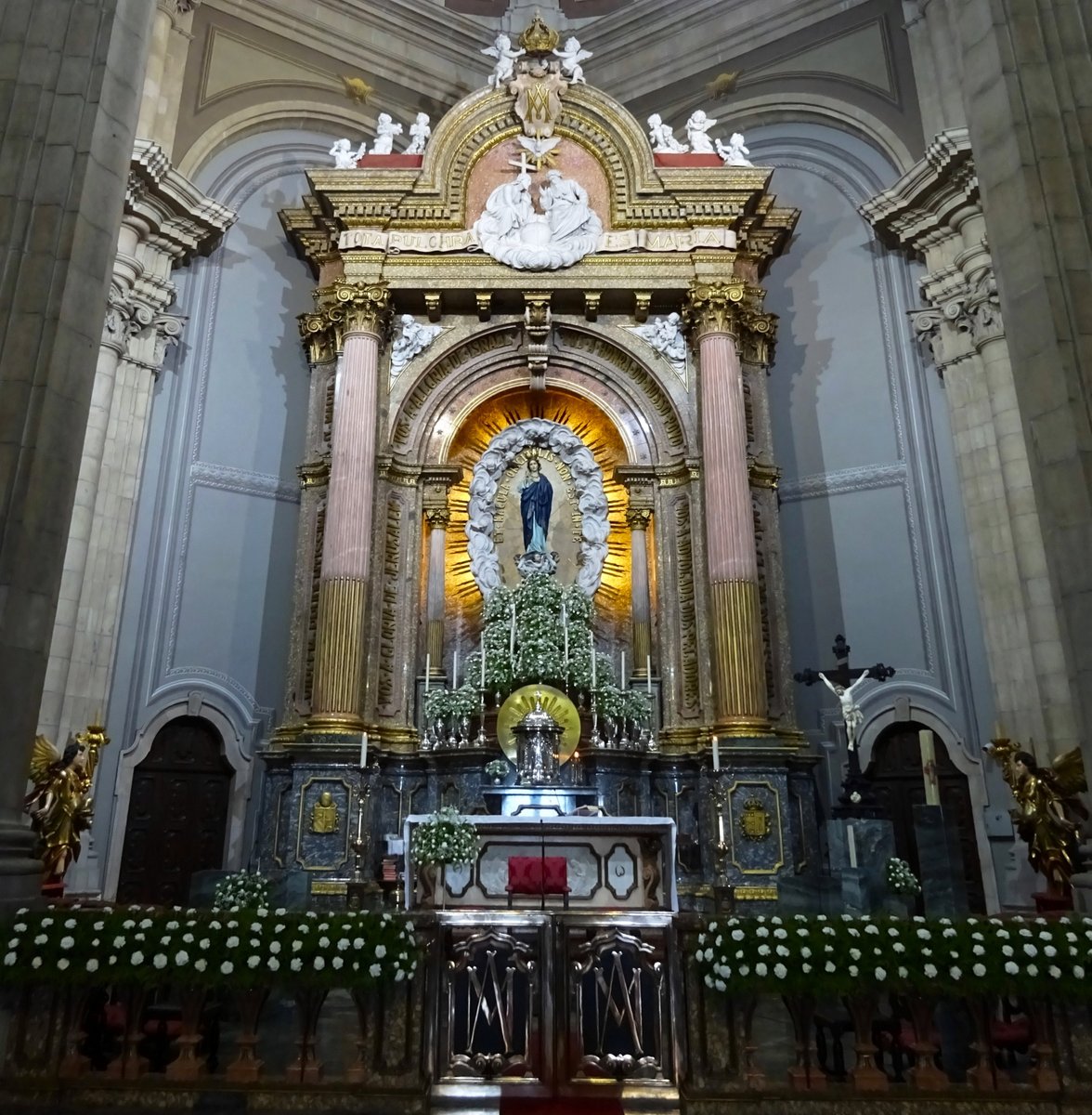 Feast of the Most Holy Name of the Blessed Virgin Mary:  "the angel Gabriel was sent from God... And he came to her and said “Hail full of grace, the Lord is with you!”.... And Mary said “My soul magnifies the Lord... henceforth all generations will call me blessed" ~Lk 1:26–48