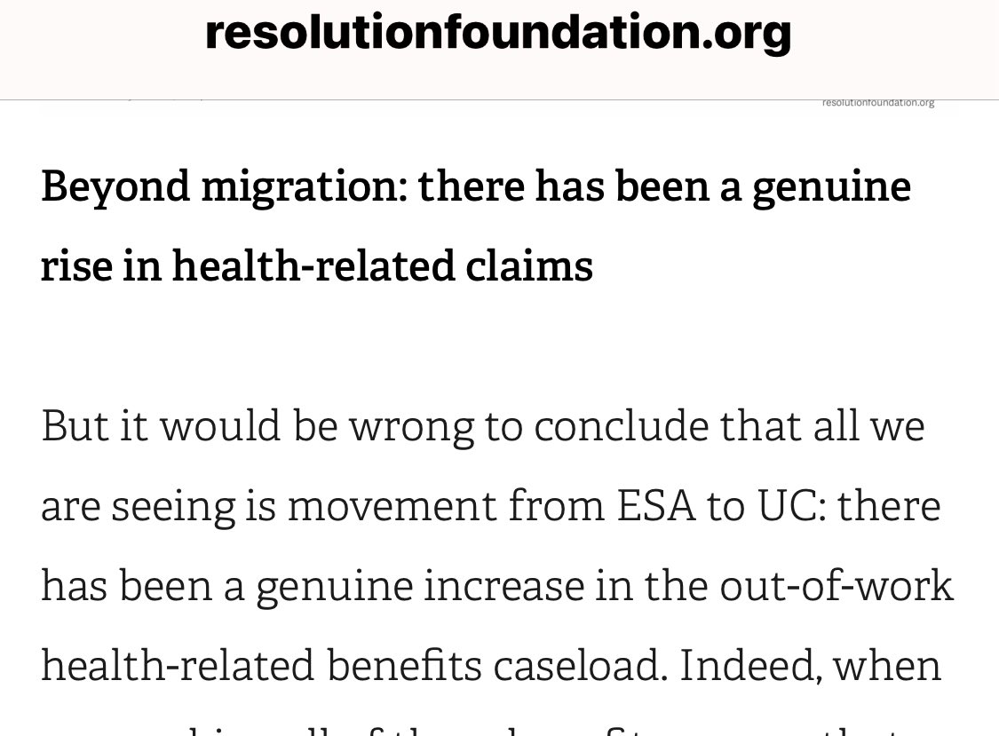 DisWelS's tweet photo. @LurgeeLife @anonoccu1 @johnpringdns @krotchrot @K4rmaRules @WheelieFUMS @RachelCDailey @charlotteh71 @ritb @DRDisabilityReb 🚨The now-deleted resfoundation post (see ALT) is defo Govt led ahead of #AutumnWhitePaper—framing rise in #ESA #UCHealth claimants as “genuine” not #UCMigration & 4 in 5 assessed in 2025 land in #LCWRA signal #WCA scrap & more+
Good points @krotchot @LurgeeLife 💪🏼
#CareNotCuts https://t.co/d5ZYgHSuVj