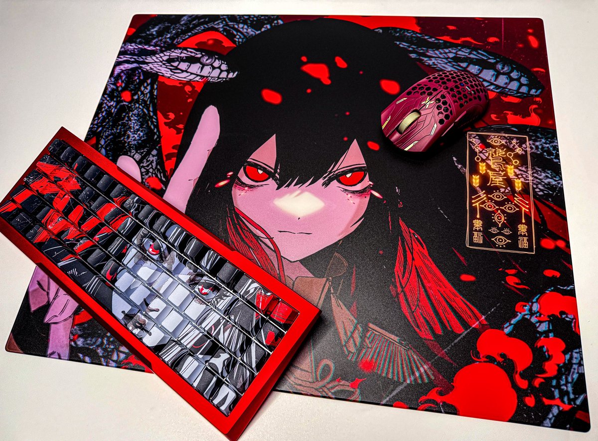 AbyssGaming 紅玉 AbyssGaming AbyssGaming 紅玉【ガラス製マウスパッド】 - 製品