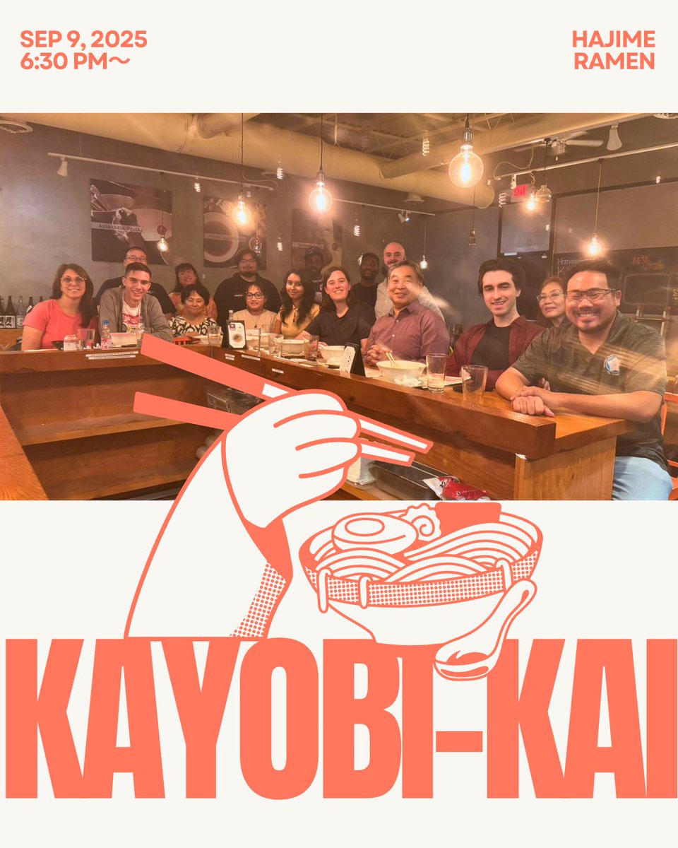 JASGeorgia's tweet photo. Thanks to everyone who joined this week’s Kayoubi-Kai! 🎉 About 15 of us gathered for a great evening together.

📅 Next event: Oct 14 (Tue) | 6:30 PM | Yebisuya
👉 Register: https://t.co/mlhUiNBTXC
#KayoubiKai #AtlantaEvents https://t.co/WzqS0Nwyvp