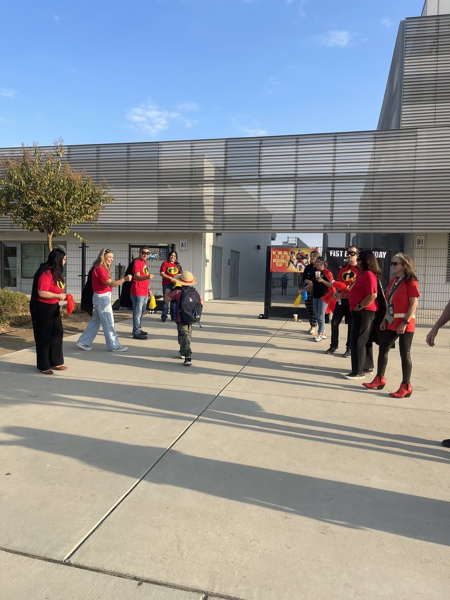 What a great way to start our Friday! Thank you Burton Ed Services for bringing the energy, smiles, music, and greetings to our Lombardi Bears!