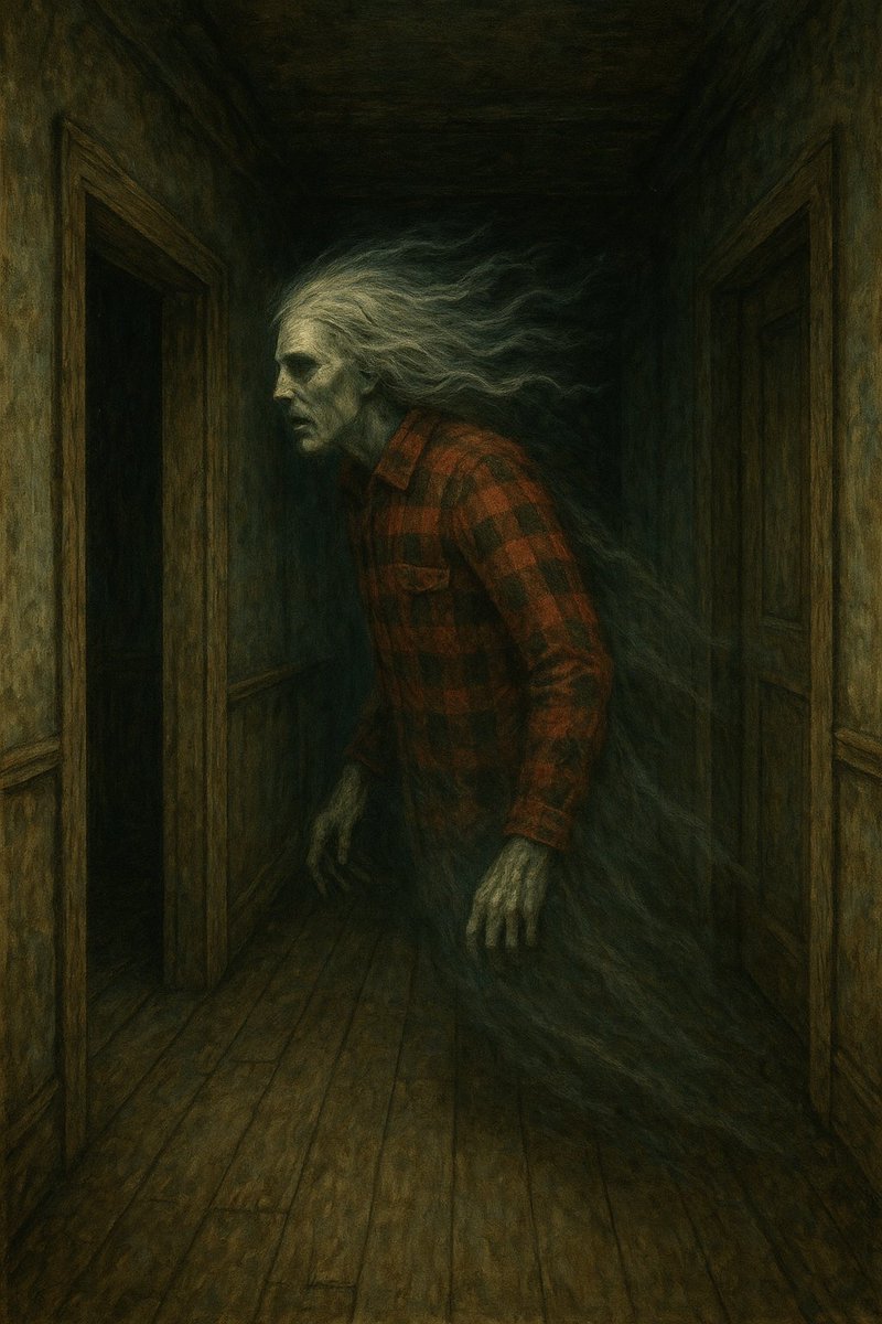 La silhouette se dirigeait vers la buanderie, comme si les murs n’existaient plus.
En pleine lumière, juste en face de moi.
La forme évoquait une chevelure semblable à celle de François, et portait ce qui ressemblait à une chemise écossaise.
Je n’ai aucun doute sur ce que j’ai vu