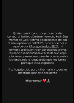 🚨 La familia de Kevin se encuentra pendiente de su salud y a través de redes sociales piden ayuda para darle difusión a su caso, además de que exigen justicia para las víctimas de este terrible accidente 😔