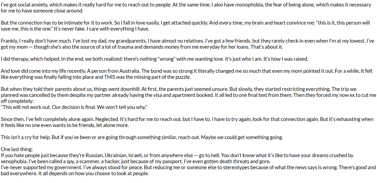 rexzyyqwq's tweet photo. (for a while) my final message. This probably won't reach anyone but I want to be transparent with you all about how I've been lately. https://t.co/rKf4Yts8of