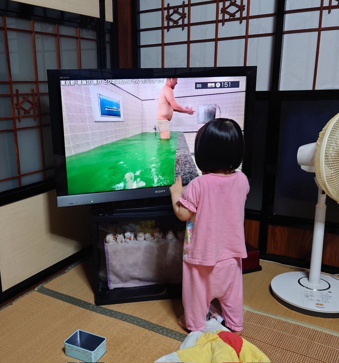 wAWOjdx0NcWnkgN's tweet image. ケンコバさんの入浴シーンだけをかじりつくように見る姪。
#ケンコバのほろ酔いビジホ泊