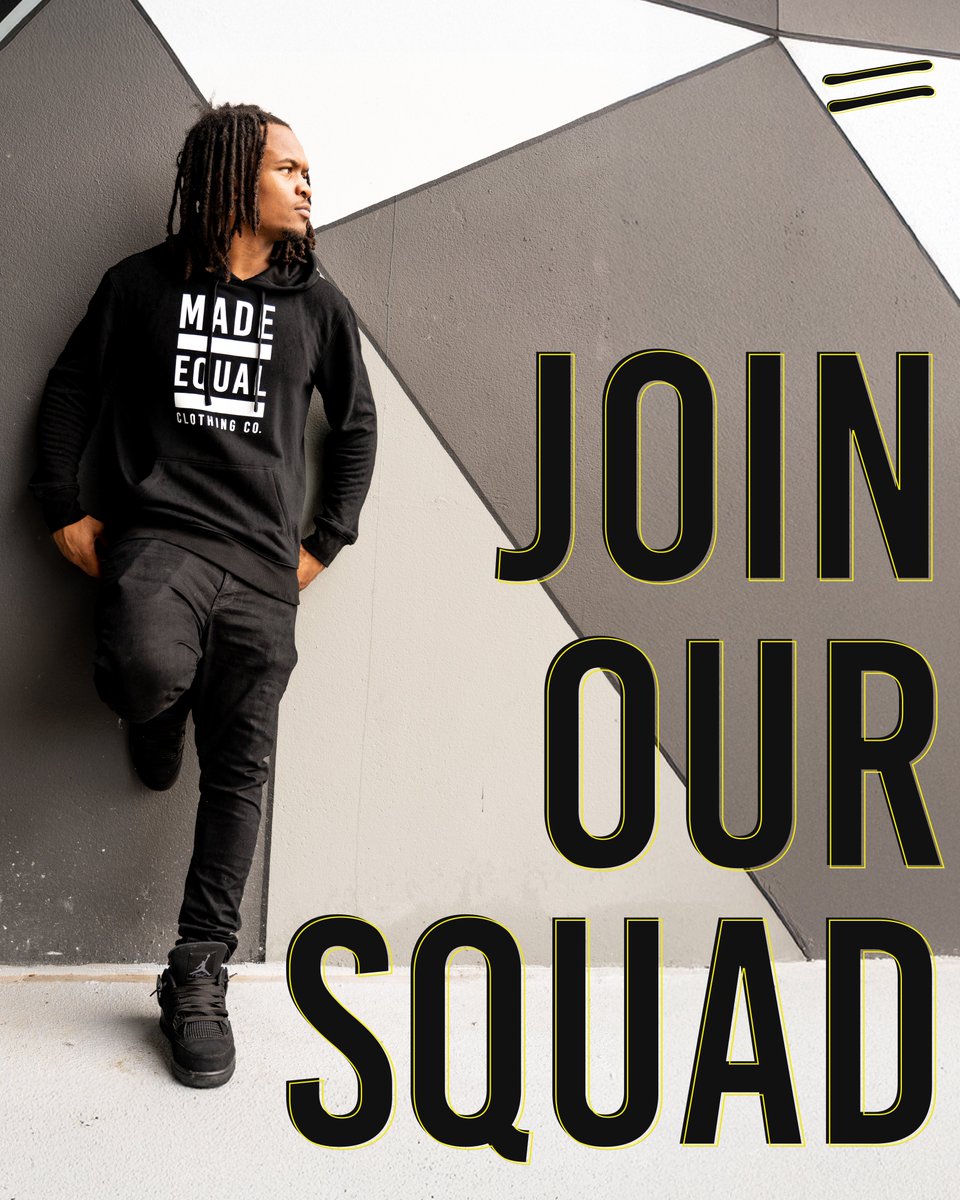 Looking for the next creative hustler. 👀

We’re bringing on a Marketing Intern to run with us.

Streetwear. Culture. Impact. If that’s in your DNA → it’s time.

Apply now! 🔥 madeequalco.com/joinoursquad