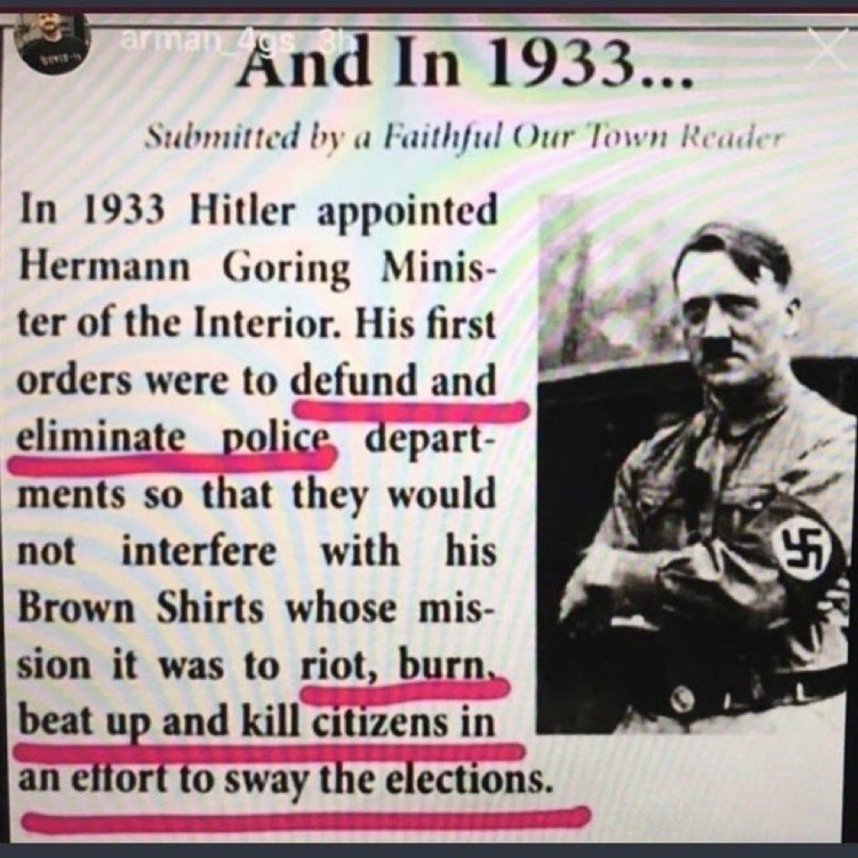 This monster has been resurrected. His name should have been buried just like we buried other names and words. What is stated in this photo is exactly what has been happening to America and let’s not forget what has happened to our education. R.I.P. CHARLIE 💔We will fight!