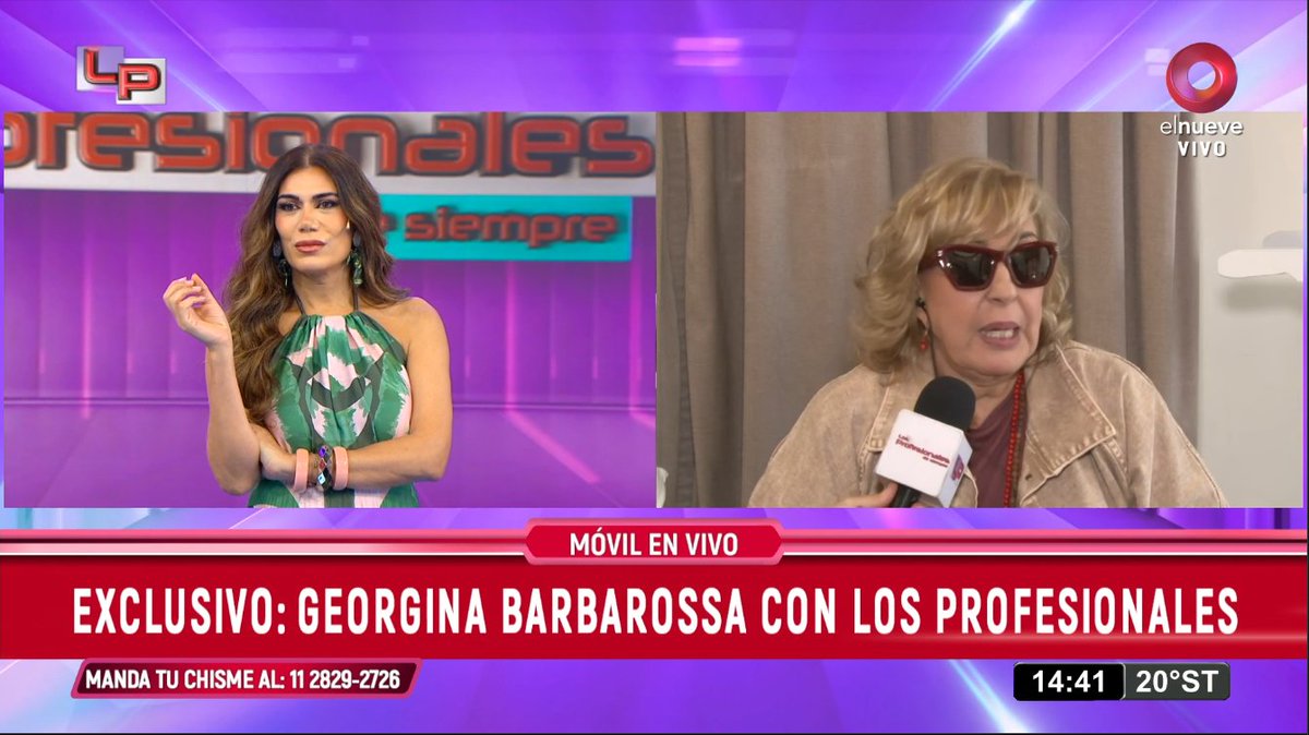 #LosProfesionalesDeSiempre | En exclusiva: Habla Georgina Barbarossa con Los Profesionales.

 #Sumate
📺elnueve.com.ar