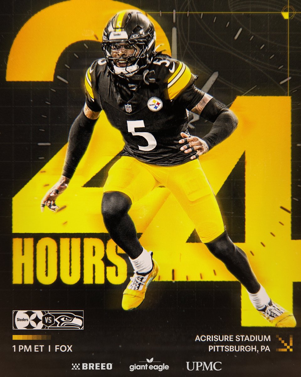 steelers's tweet image. The countdown begins ⏰

@jalenramsey | #HereWeGo