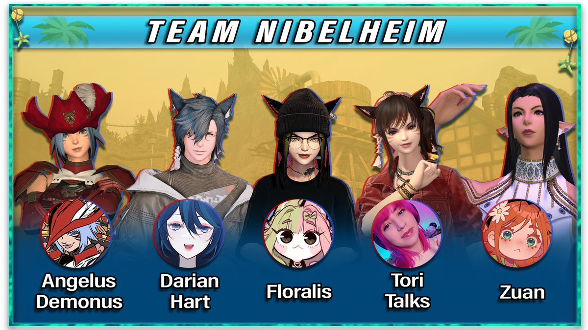 Quick announcement - 

Team Nibelheim had a slight roster change as Midna unfortunately needed to step out.

Zuan will be stepping in to help them bring the heat!