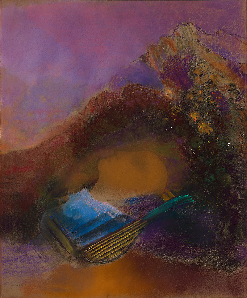 Odilon Redon, 𝘖𝘳𝘱𝘩𝘦́𝘦, c. 1903–10.