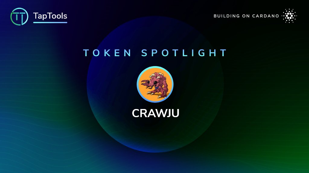 TapTools's tweet photo. $CRAWJU — launched from a Charles Hoskinson meme, now a Top 50 Cardano token.

• 994M supply, 100% circulating
• $1.59M market cap
• 831 holders (+28% in 7d)
• $6.6M lifetime volume

Full spotlight: https://t.co/OMk2uZvhcv https://t.co/qJRcXCUg4E
