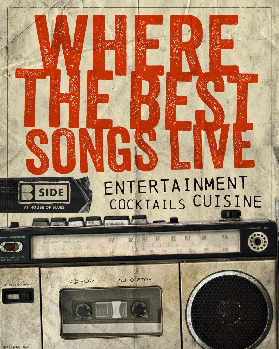 🎸 Join us in B Side at our House to enjoy an entirely new food and drink concept and see where all the best songs live! 👉 Check out the menu and upcoming entertainment at the link bio!