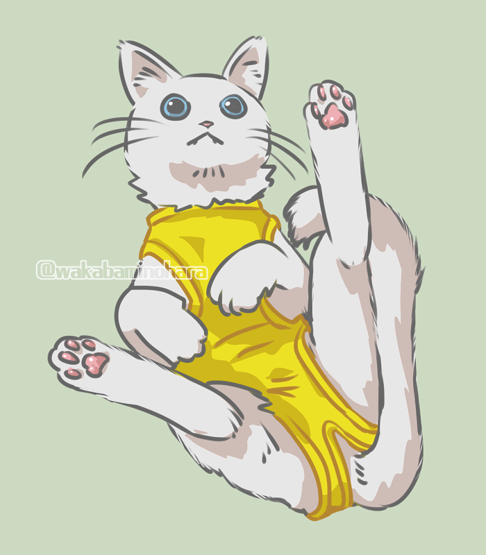 「エリザベスウェアのねこちゃんかわいいねの絵」|和樺のイラスト