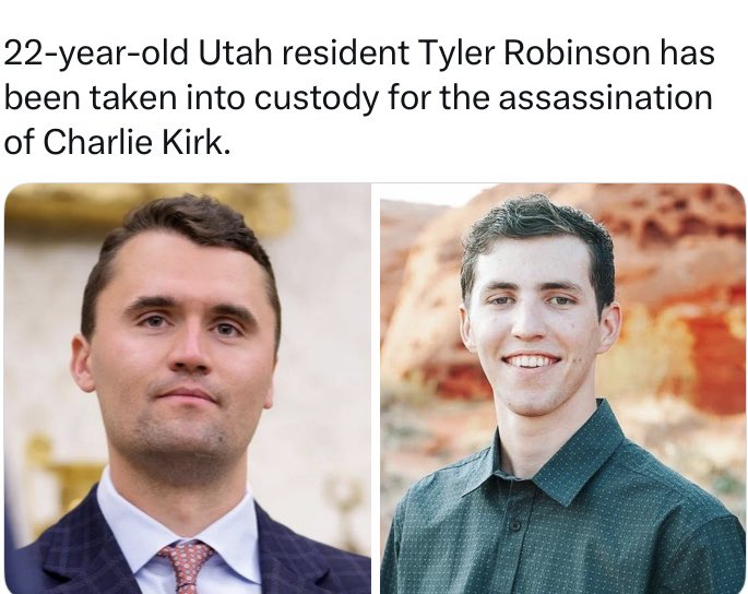 Now what should we call him, Christian terrorist or Jewish terrorist ???

#CharlieKirkdead 
#CharlieKirkshot