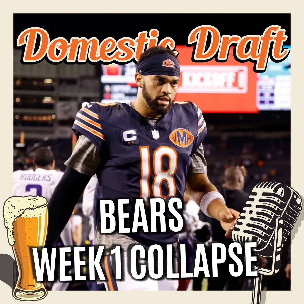 DomesticDraft's tweet image. NEW PODCAST

Bears week 1 collapse

Spotify:open.spotify.com/episode/2WlVU4…
Apple:podcasts.apple.com/nz/podcast/bea…

Week 1 is in the books, and it was a gut punch for Bears fans. We break down the frustrating Monday Night Football loss to the Vikings — from Caleb Williams’ missed connection with…