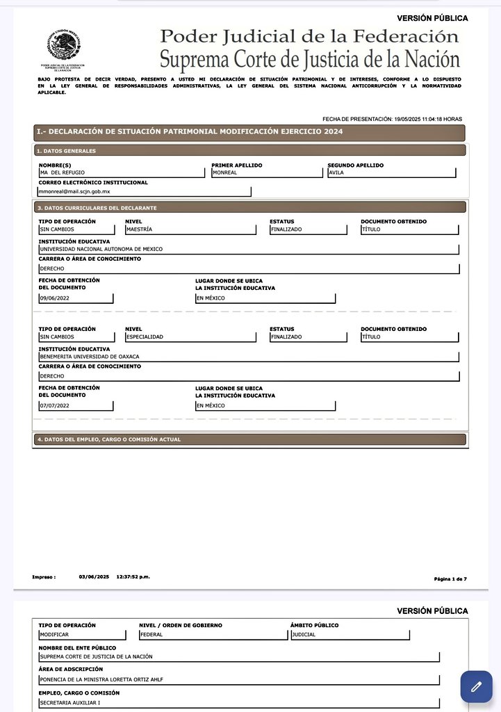 𝙎σ𝐍ᶰყ (@sonituit) on Twitter photo ⚠️Pues resulta qué quien es la secretaria de la ministra <a href="/lorettaortiza/">Loretta Ortiz Ahlf</a> es nada más y nada menos qué "Maria Del Refugio Monreal Avila"; Sí, la hermana de <a href="/RicardoMonrealA/">Ricardo Monreal A.</a>, NEPOTISMO, TRÁFICO DE INFLUENCIAS.
En la pasada corte, ganaba 1 millón 658 pesos.
¿Ahora cuanto va a ⚠️Pues resulta qué quien es la secretaria de la ministra <a href="/lorettaortiza/">Loretta Ortiz Ahlf</a> es nada más y nada menos qué "Maria Del Refugio Monreal Avila"; Sí, la hermana de <a href="/RicardoMonrealA/">Ricardo Monreal A.</a>, NEPOTISMO, TRÁFICO DE INFLUENCIAS.
En la pasada corte, ganaba 1 millón 658 pesos.
¿Ahora cuanto va a