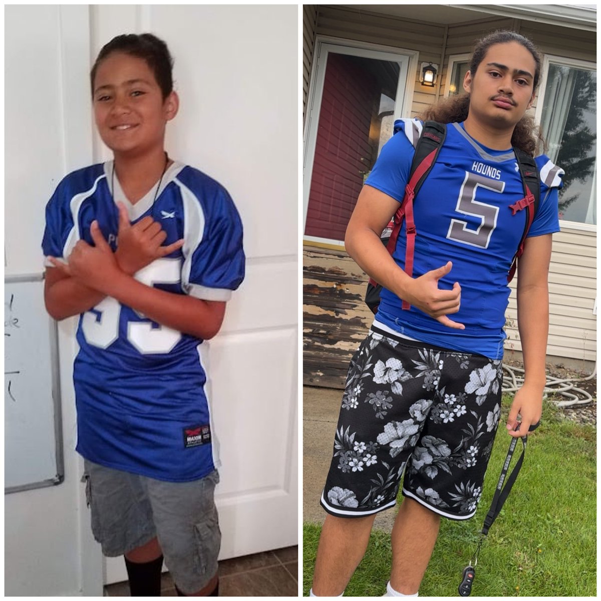 2019 1st Jr Greyhound football game day, 6th grade #55 
2025 Last 1st high school Greyhound football home game 12th grade #5

#LetsGoHounds #PHS 
#cbfootballrecruit #classof2026 #runningback #Linebacker  #uncommitted #ncsa #pullmanhighschool #football #prospect #collegefootball