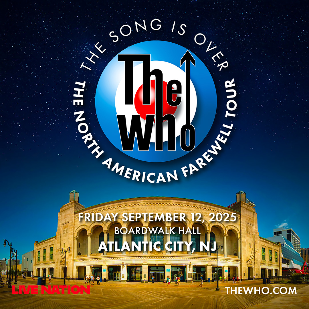TheWho's tweet image. Tonight is the second of our two rescheduled shows on The Song Is Over: The North American Farewell tour and tonight we’re at Jim Whelan’s @BoardwalkHall  in Atlantic City, NJ with our very special guest the fabulous @lesliemendelson . It’s a beautiful day and what better way to…