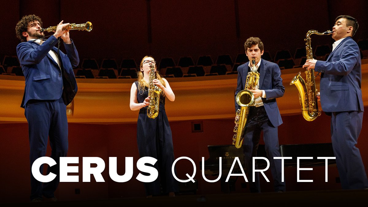 Join us on Sept. 21 and experience a performance from the Cerus Quartet filled with emotion, precision, and power. 🎷

Get tickets on our site: ow.ly/h1uv50WMZ2Z