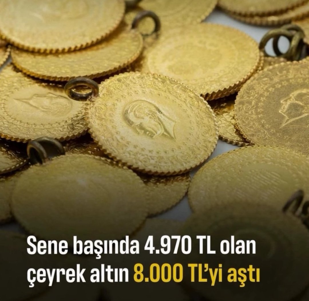 🔹Ocakta 4.970 TL olan çeyrek altın bugün 8.100 TL.
🔹Sene başında en düşük devlet memuru maaşı ile 8.3 çeyrek altın alınırken bugün 5.9 çeyrek altın alınabiliyor.
🔹Maaşa altı ayda bir zam gelmesine rağmen nasıl 2.5 çeyrek altın silinebilir?
#MemuraEkProtokolŞart