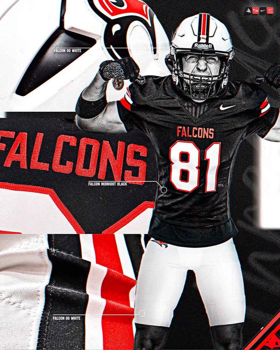New look. Same mission. 1 day out. 

🆚Coe Kohawks
🏟️Ramer Field 
📍Home
⏰1pm 
🚨Theme - Blackout 

#falconfootball