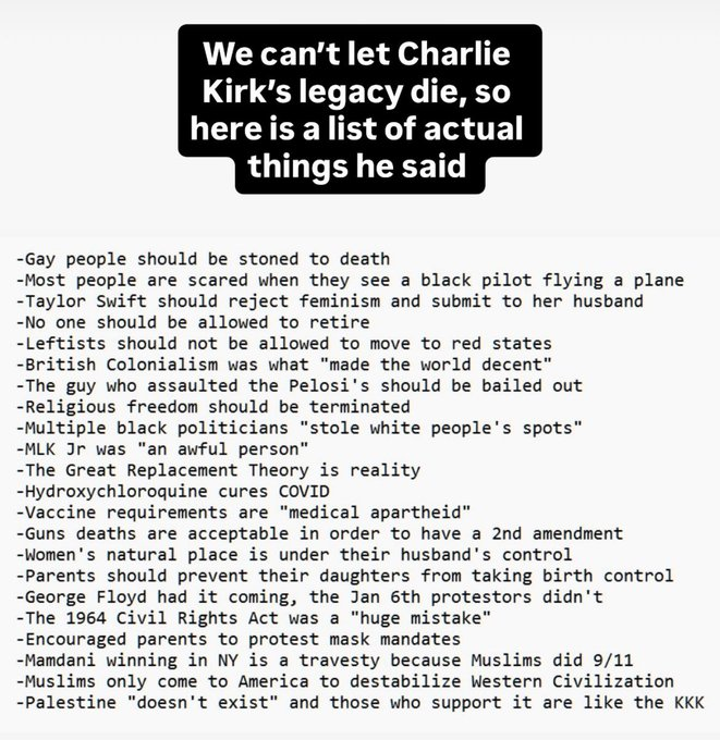 <a href="/MAGALieTracker/">Trump Lie Tracker (Commentary)</a> Just like Charlie Kirk did.