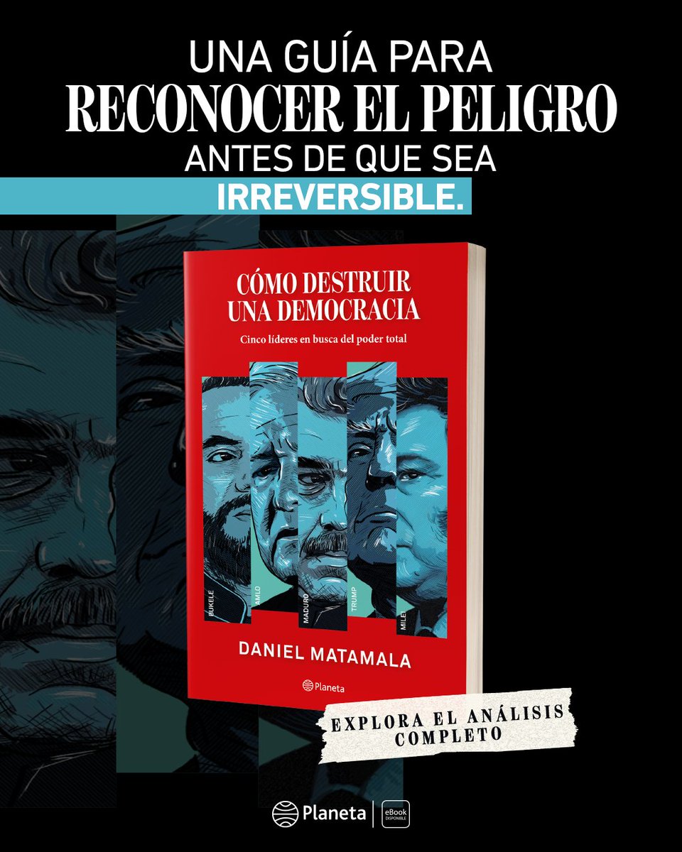 Planeta de Libros México (@planetalibrosmx) on Twitter photo Desde Maduro pasando por Bukele, Trump y Milei, estos personajes proclaman ser infalibles y reclaman el monopolio de la verdad.
Conoce más del libro de <a href="/DMatamala/">Daniel Matamala</a> aquí: planetadelibros.com.mx/libro-como-des…
#Trump #AMLO #JairBolsonaro #Milei #Bukele Desde Maduro pasando por Bukele, Trump y Milei, estos personajes proclaman ser infalibles y reclaman el monopolio de la verdad.
Conoce más del libro de <a href="/DMatamala/">Daniel Matamala</a> aquí: planetadelibros.com.mx/libro-como-des…
#Trump #AMLO #JairBolsonaro #Milei #Bukele