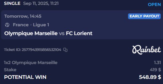 I think it’ll be a comfortable win for Marseille tonight.

😬🇫🇷