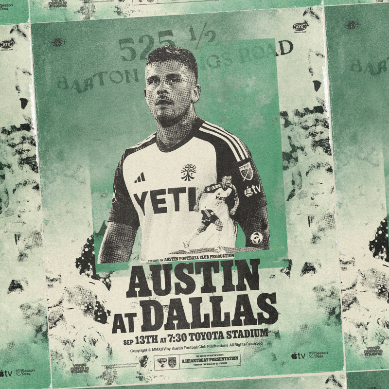 AustinFC's tweet photo. Make some noise. IT’S DERBY DAY!
#DALvATX | 7:30PM CT | #MLSSeasonPass on Apple TV