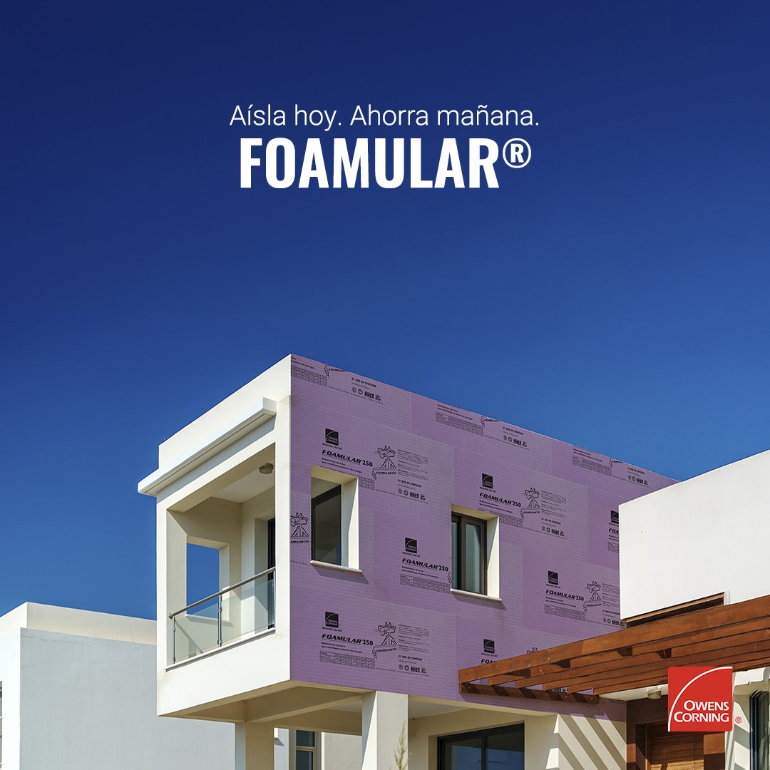 Foamular® de Owens Corning garantiza un desempeño térmico constante y duradero, adaptándose a toda la construcción y manteniendo la temperatura ideal durante todo el año.

Descubre cómo Foamular® transforma hogares: owenscorning.com.mx/foamular-aisla…