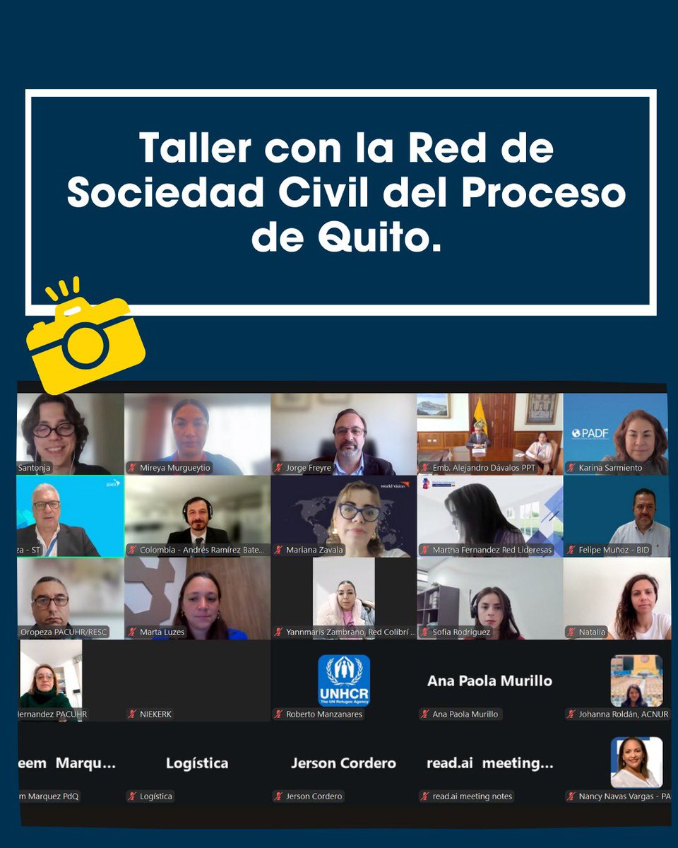 📢 En el Eje de Integración Socioeconómica los países miembros, la sociedad civil y los mecanismos invitados: CRM, MIRPS 🇨🇷 PAC 🇨🇱 y la OEA, participaron en la socialización de la Caja de Herramientas de la Estrategia Regional para la Cohesión Social facilitado por el BID👧🏽🧑🏿👨🏽‍🦱