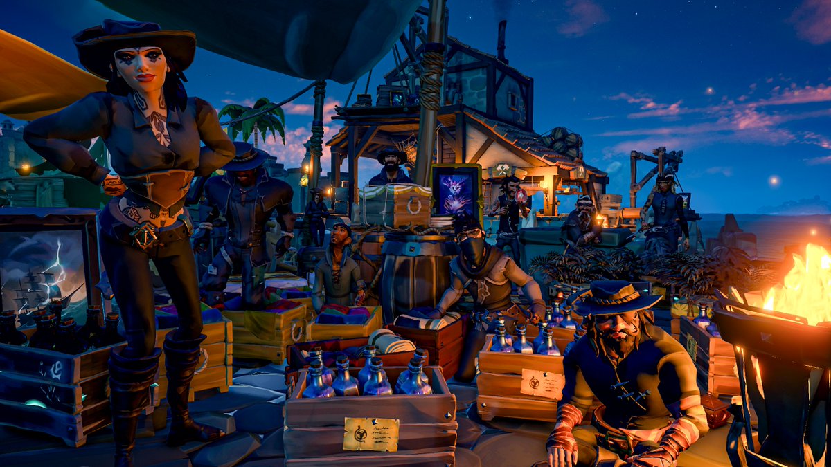 Guzo85's tweet photo. Smuggling Merchants
Theme : Smuggling Scenes   

 #SoTShot
@SeaOfThieves
#SeaOfThieves https://t.co/2cCXPDQGFw