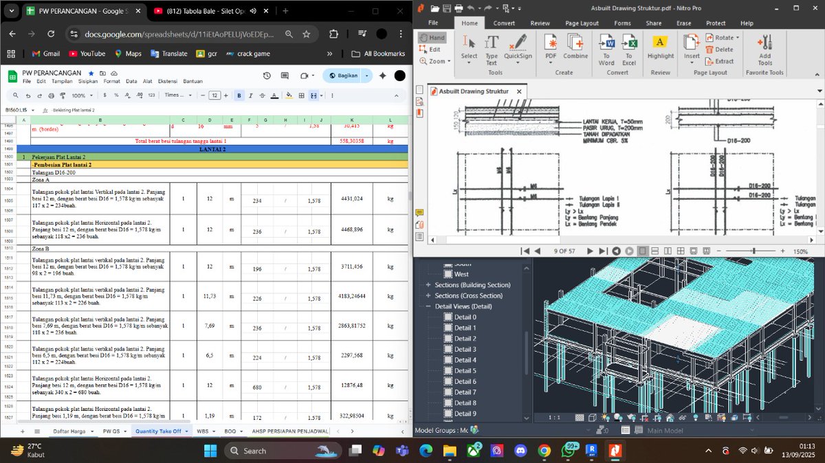 beyournext's tweet image. terimakasih BBS plat lantai lanjut ganti ke BBS tie beam lebih mampus dahhh ini asuu ( seru kok masuk sini asli nagih tugasnya )