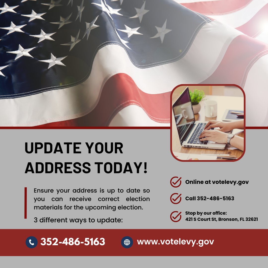 Levy County Supervisor of Elections - Tammy Jones tweet media
