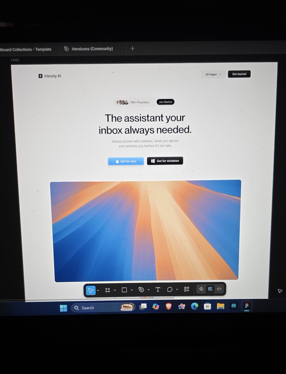 WIP: AI Landing page Hero Section ✨

Is this Clean enough?