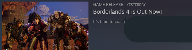how #Borderlands4 is going.