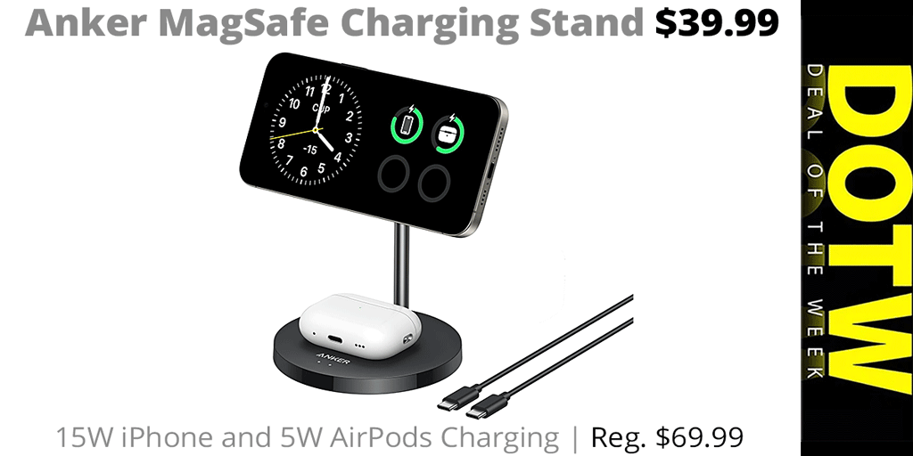 ConnectingPt's tweet image. Connecting Point's DEAL OF THE WEEK ( 9/12/25): Anker MagSafe Charging Stand: reg. $69.99; Deal of the Week sale price: $39.99. Through 9/18/25 while supplies last. | tinyurl.com/yc42dywu
.
#ConnectingPoint #DealOfTheWeek #iPhoneAccessories #RogueValley #RogueValleyBargains