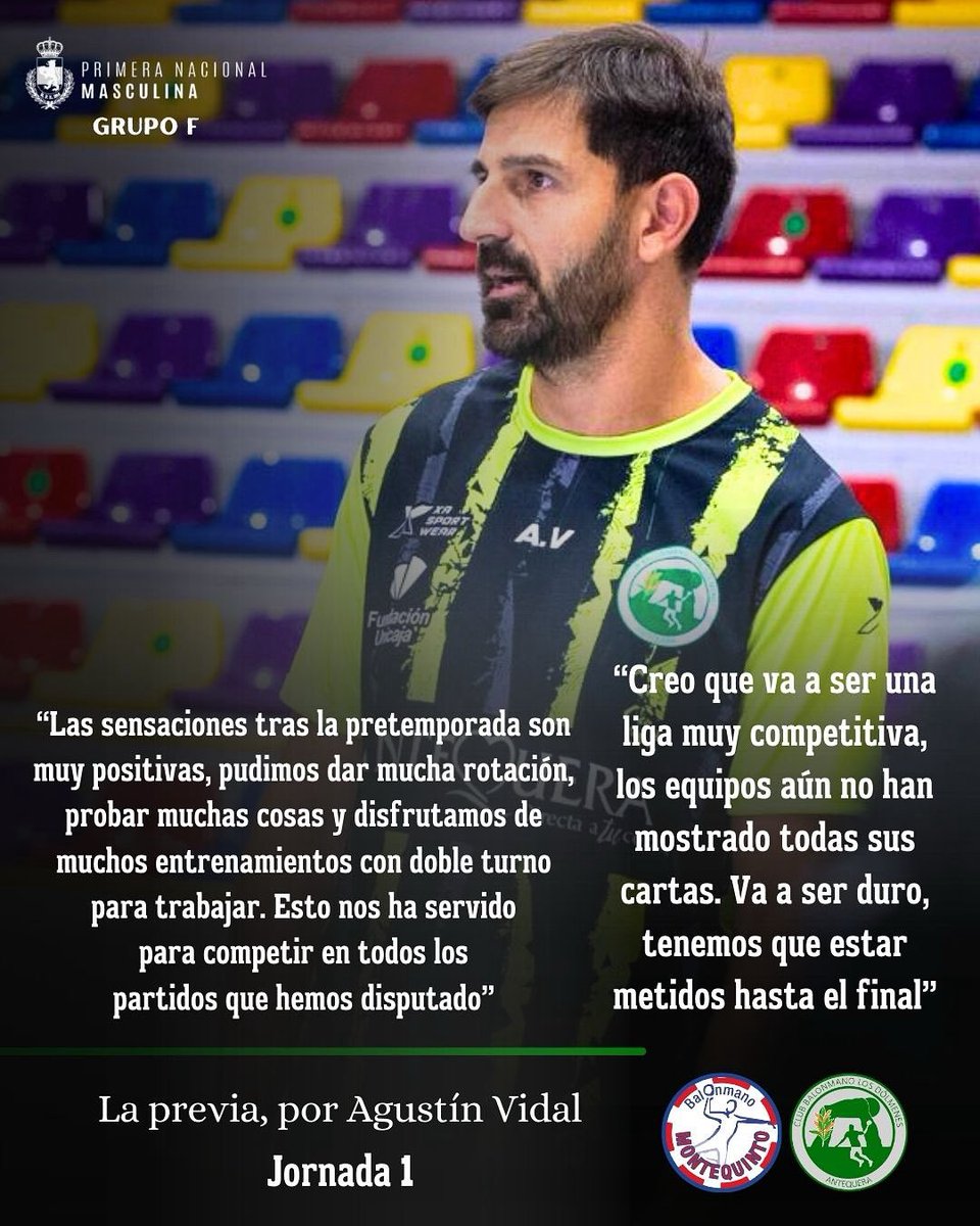 🤾🏼‍♂️🏆 La Previa de la Jornada 1 en declaraciones de nuestro entrenador, Agustín Vidal 🎙️💚

#UnNuevoCamino #VolverJuntos #VamosDólmenes