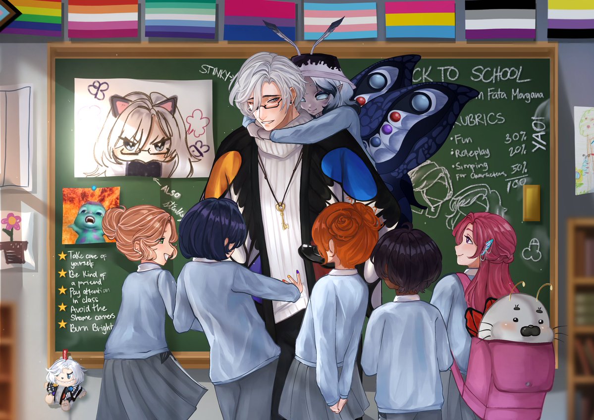 Sunny ⚡️🐑 (@purplemo0nlight) on Twitter photo #FeileaCanvas #Pupalsona #PupalSAT
Start of a new school year!
Congrats on your debut sensei! I hope you had a warm welcome from all your lovely pupals! Thank you for being our teacher! We're so happy to have you and look forward to all upcoming years.🩶🖤
🎨: <a href="/vierrenette/">vierrenette studio</a> #FeileaCanvas #Pupalsona #PupalSAT
Start of a new school year!
Congrats on your debut sensei! I hope you had a warm welcome from all your lovely pupals! Thank you for being our teacher! We're so happy to have you and look forward to all upcoming years.🩶🖤
🎨: <a href="/vierrenette/">vierrenette studio</a>