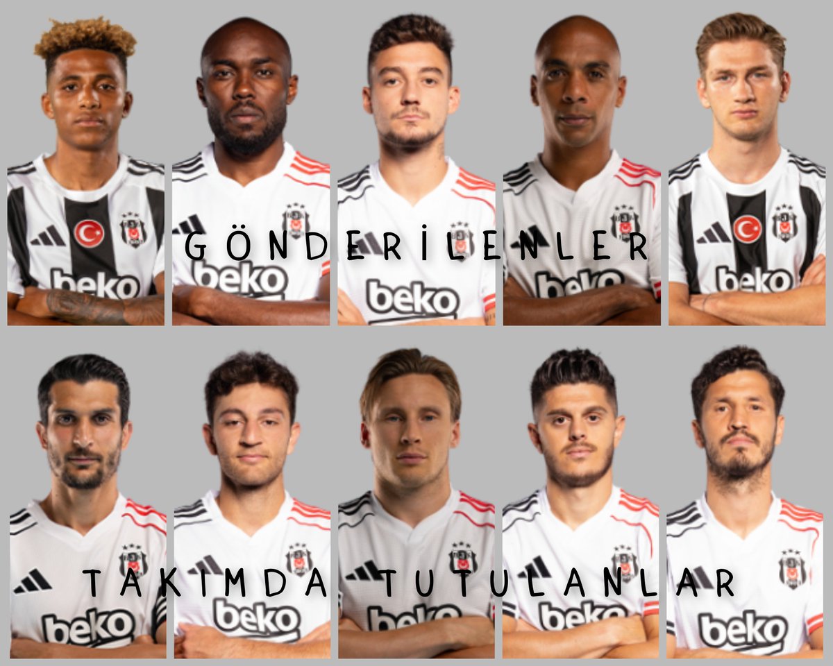 Üstteki beşliyi gönderip 
Alttaki beşliyi kadroda tuttular 
Bu futbol aklı ile 30 gönderip 30 getirsen de kadro zayıflar.