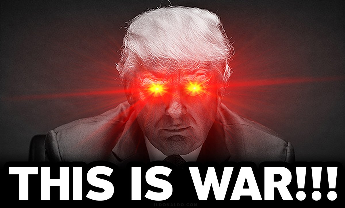 IT'S ALL WAR!!! THE OLDEST WAR!!! GOOD VERSUS EVIL!!! AND GOD IS ON OUR SIDE!!!